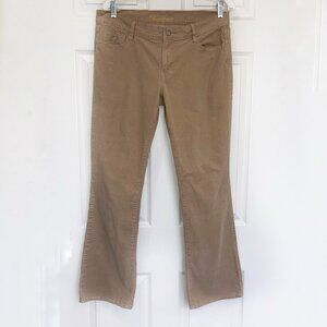 Old Navy Sweetheart Corduroy Pants Womens 10 Bootcut Beige Cowgirl Western Y2K